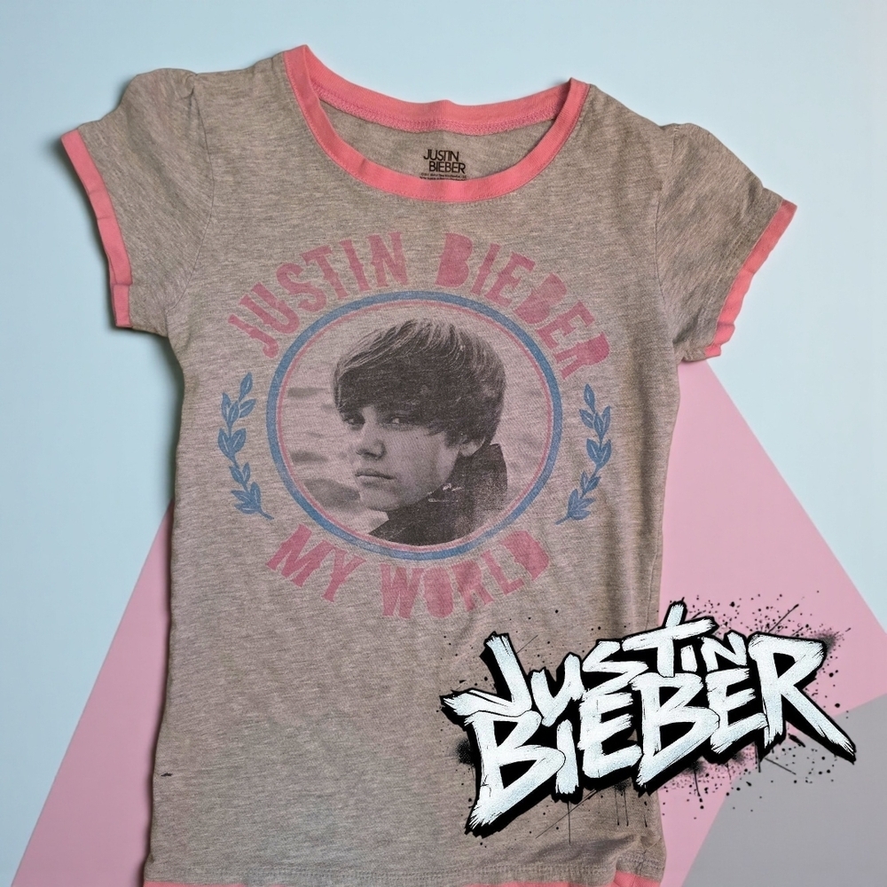 Vintage 2011 Justin Bieber My World" Era Official Concert T Shirt Youth M - Picture 4 of 6